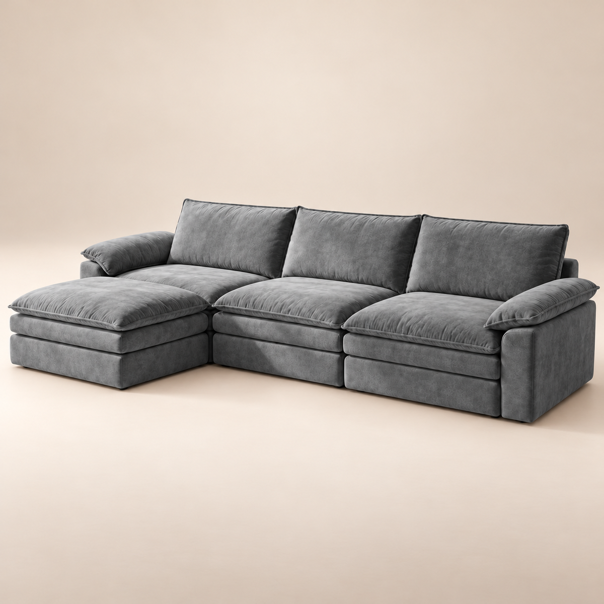VELA – canapé modulable gris