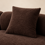 MIRA – détail du tissu chenille marron
